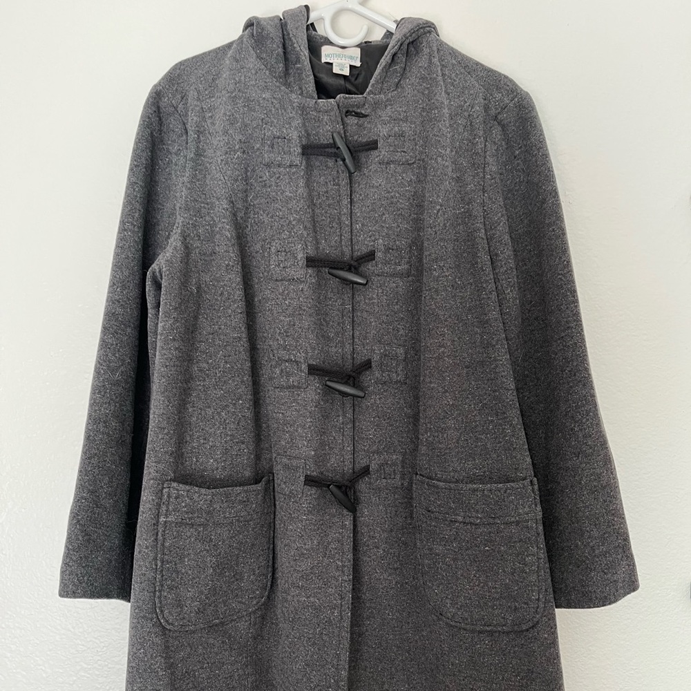 Motherhood maternity pea coat with hood